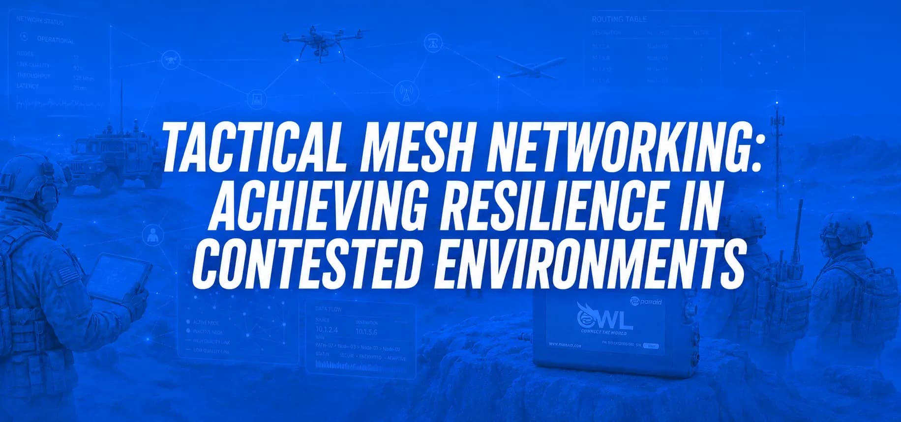 TACTICAL MESH NETWORKING: ACHIEVING RESILIENCE IN CONTESTED ENVIRONMENTS